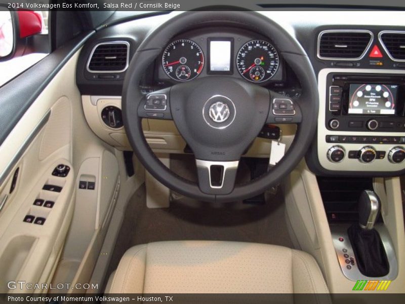 Salsa Red / Cornsilk Beige 2014 Volkswagen Eos Komfort