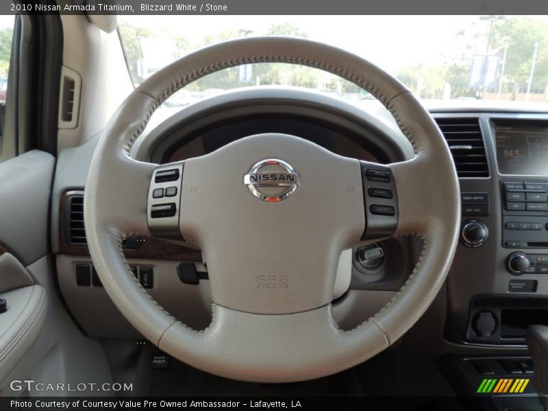 Blizzard White / Stone 2010 Nissan Armada Titanium
