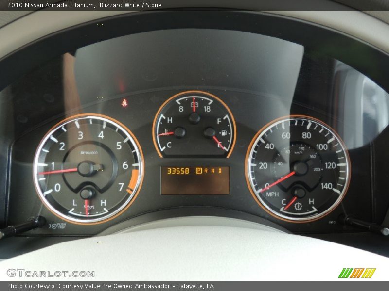 Blizzard White / Stone 2010 Nissan Armada Titanium
