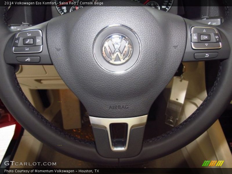 Salsa Red / Cornsilk Beige 2014 Volkswagen Eos Komfort