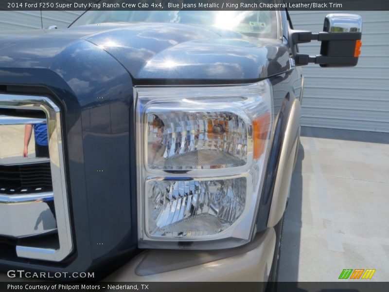 Blue Jeans Metallic / King Ranch Chaparral Leather/Black Trim 2014 Ford F250 Super Duty King Ranch Crew Cab 4x4