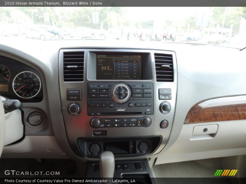 Blizzard White / Stone 2010 Nissan Armada Titanium