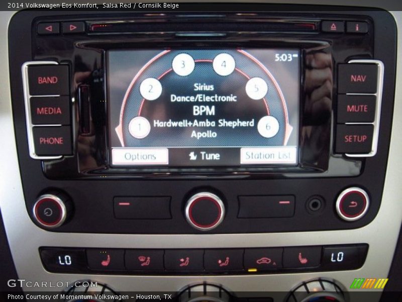 Salsa Red / Cornsilk Beige 2014 Volkswagen Eos Komfort