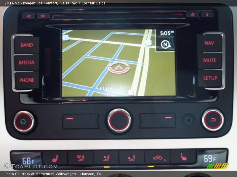 Salsa Red / Cornsilk Beige 2014 Volkswagen Eos Komfort