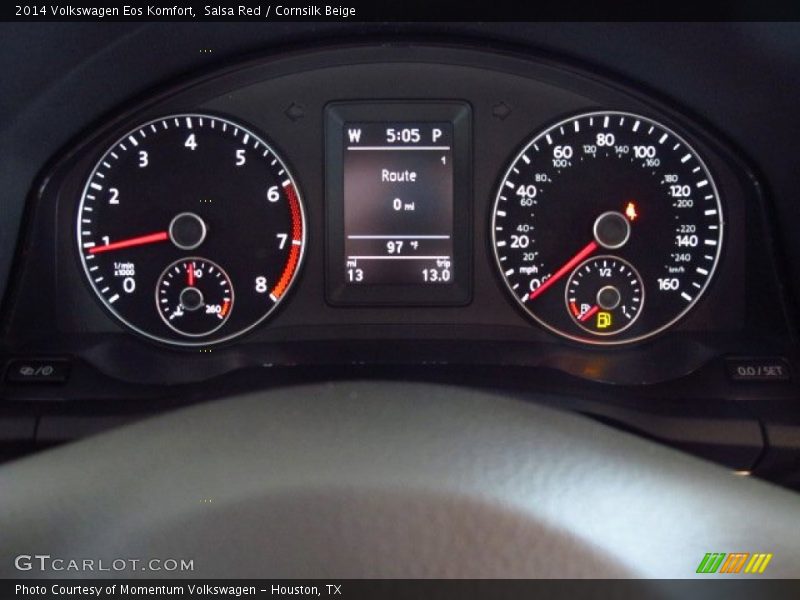 Salsa Red / Cornsilk Beige 2014 Volkswagen Eos Komfort