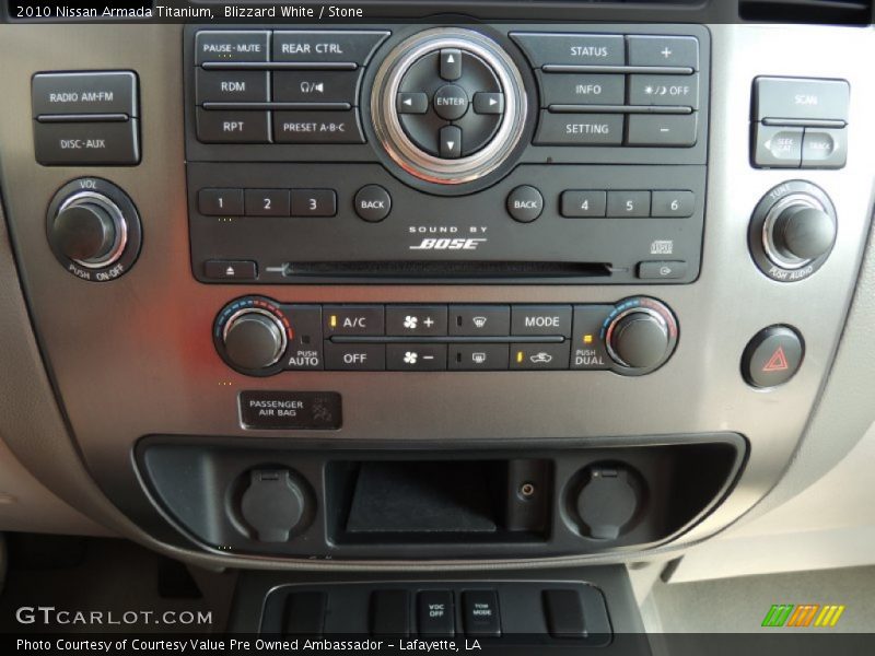 Blizzard White / Stone 2010 Nissan Armada Titanium