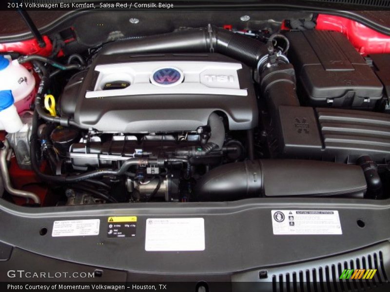 Salsa Red / Cornsilk Beige 2014 Volkswagen Eos Komfort