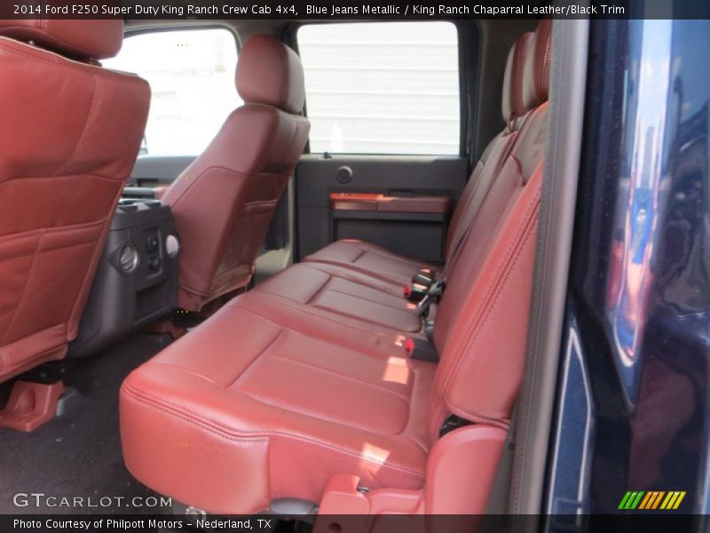 Rear Seat of 2014 F250 Super Duty King Ranch Crew Cab 4x4