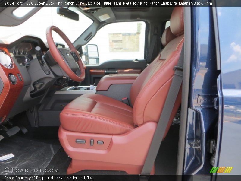  2014 F250 Super Duty King Ranch Crew Cab 4x4 King Ranch Chaparral Leather/Black Trim Interior