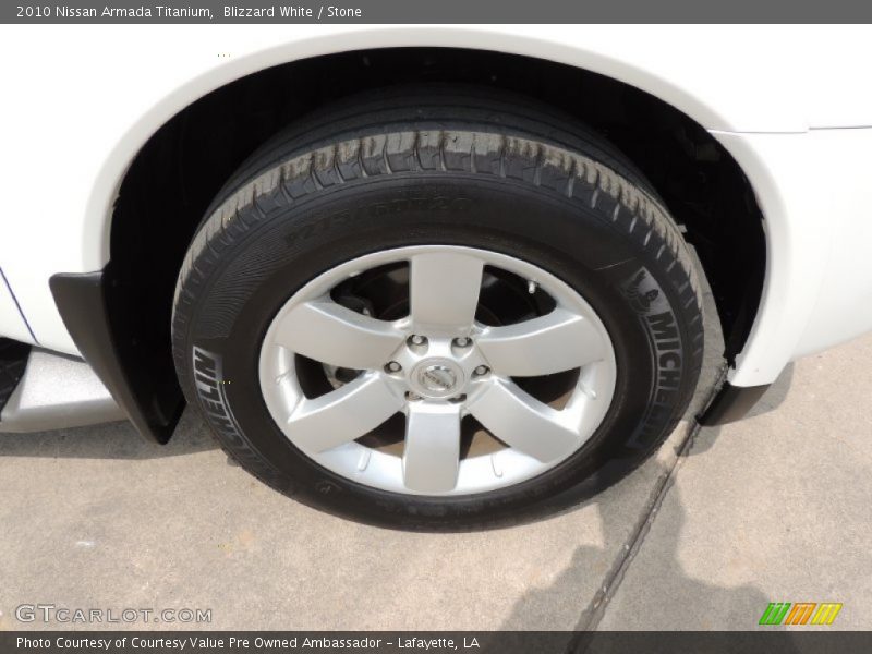 Blizzard White / Stone 2010 Nissan Armada Titanium