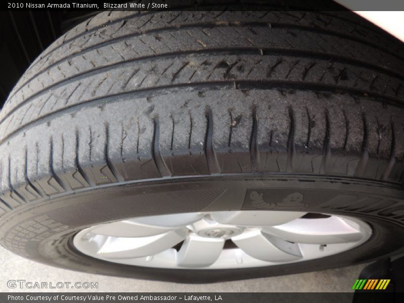 Blizzard White / Stone 2010 Nissan Armada Titanium