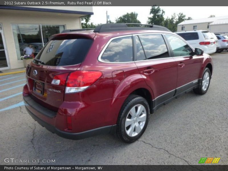 Ruby Red Pearl / Off Black 2012 Subaru Outback 2.5i Premium