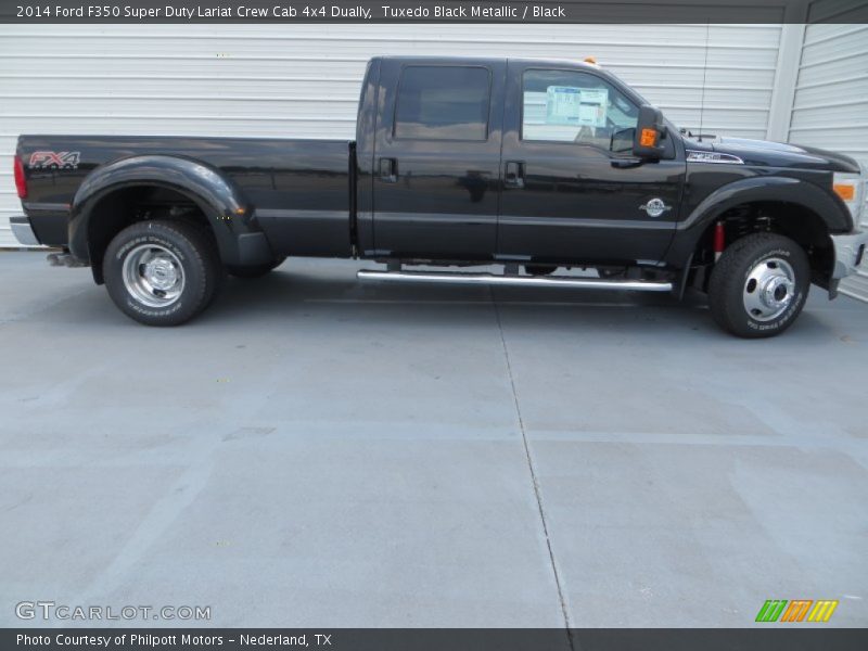  2014 F350 Super Duty Lariat Crew Cab 4x4 Dually Tuxedo Black Metallic