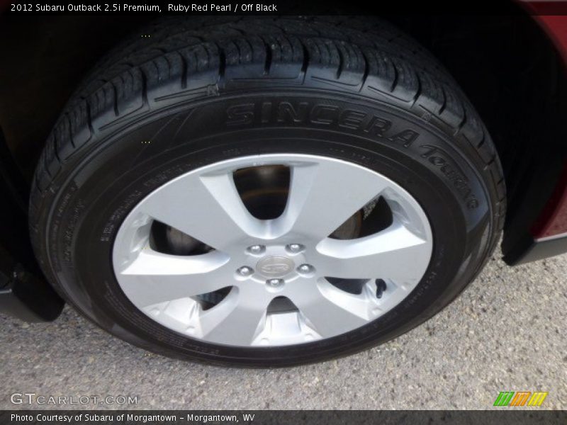 Ruby Red Pearl / Off Black 2012 Subaru Outback 2.5i Premium