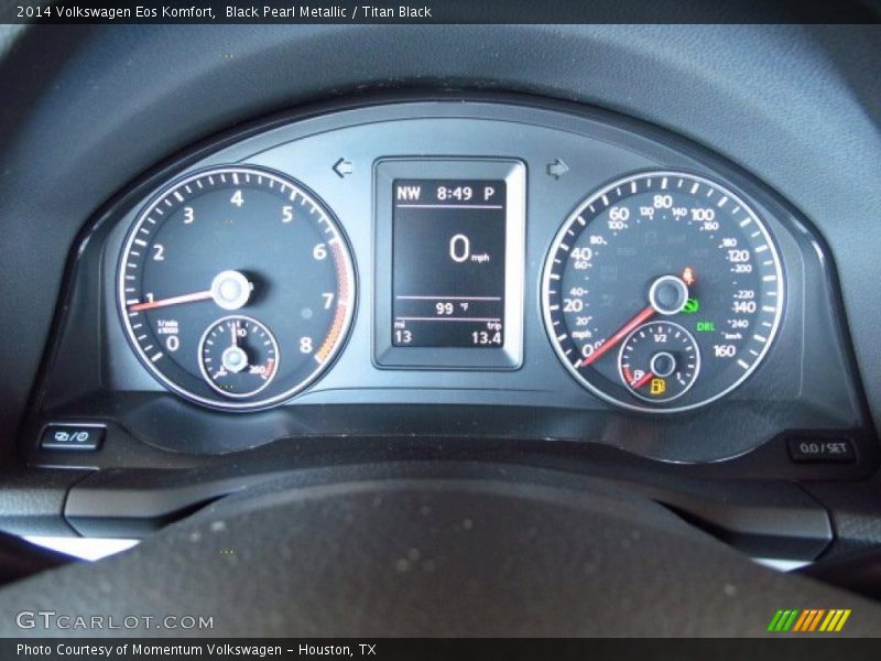 Black Pearl Metallic / Titan Black 2014 Volkswagen Eos Komfort