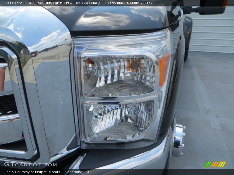 Tuxedo Black Metallic / Black 2014 Ford F350 Super Duty Lariat Crew Cab 4x4 Dually
