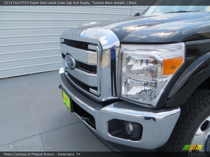 Tuxedo Black Metallic / Black 2014 Ford F350 Super Duty Lariat Crew Cab 4x4 Dually