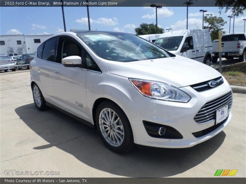 White Platinum / Medium Light Stone 2013 Ford C-Max Energi