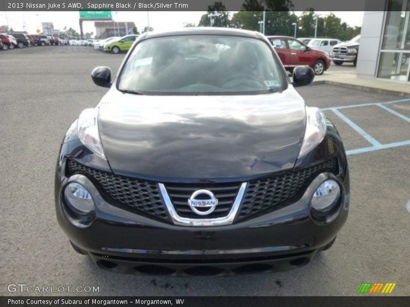 Sapphire Black / Black/Silver Trim 2013 Nissan Juke S AWD