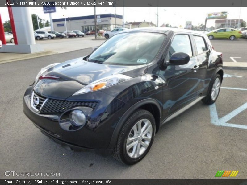 Sapphire Black / Black/Silver Trim 2013 Nissan Juke S AWD