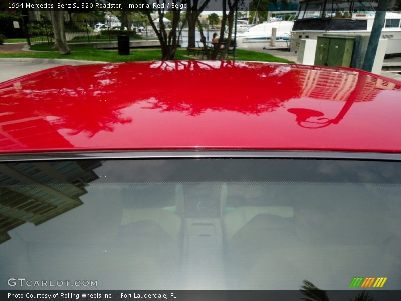 Imperial Red / Beige 1994 Mercedes-Benz SL 320 Roadster