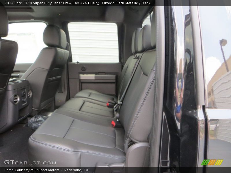 Rear Seat of 2014 F350 Super Duty Lariat Crew Cab 4x4 Dually
