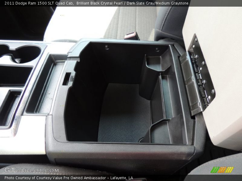 Brilliant Black Crystal Pearl / Dark Slate Gray/Medium Graystone 2011 Dodge Ram 1500 SLT Quad Cab