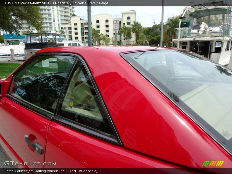 Imperial Red / Beige 1994 Mercedes-Benz SL 320 Roadster