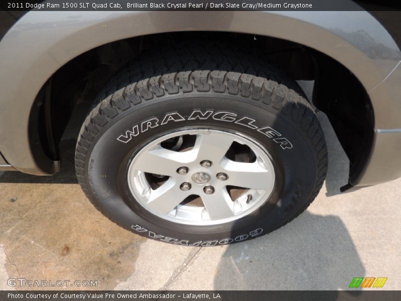Brilliant Black Crystal Pearl / Dark Slate Gray/Medium Graystone 2011 Dodge Ram 1500 SLT Quad Cab