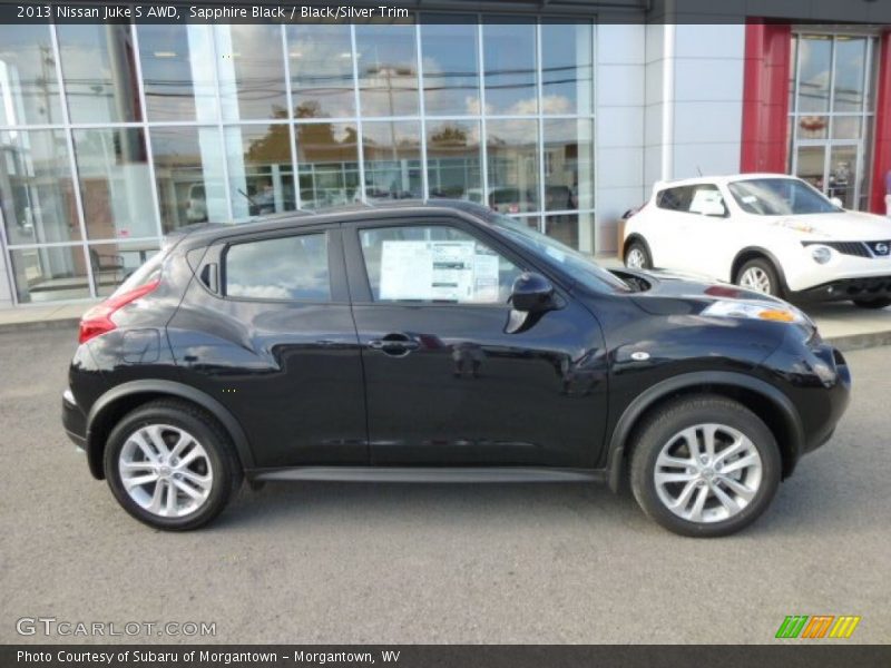 Sapphire Black / Black/Silver Trim 2013 Nissan Juke S AWD