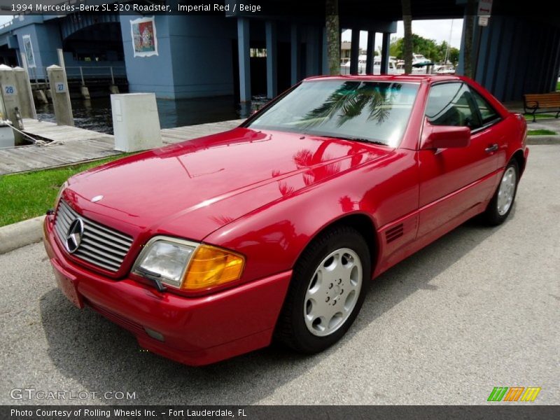 Imperial Red / Beige 1994 Mercedes-Benz SL 320 Roadster