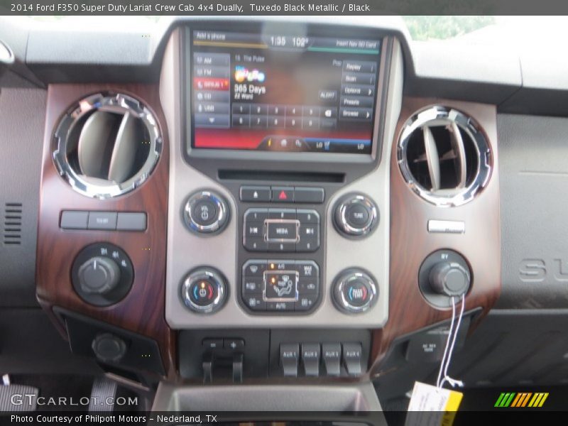 Tuxedo Black Metallic / Black 2014 Ford F350 Super Duty Lariat Crew Cab 4x4 Dually