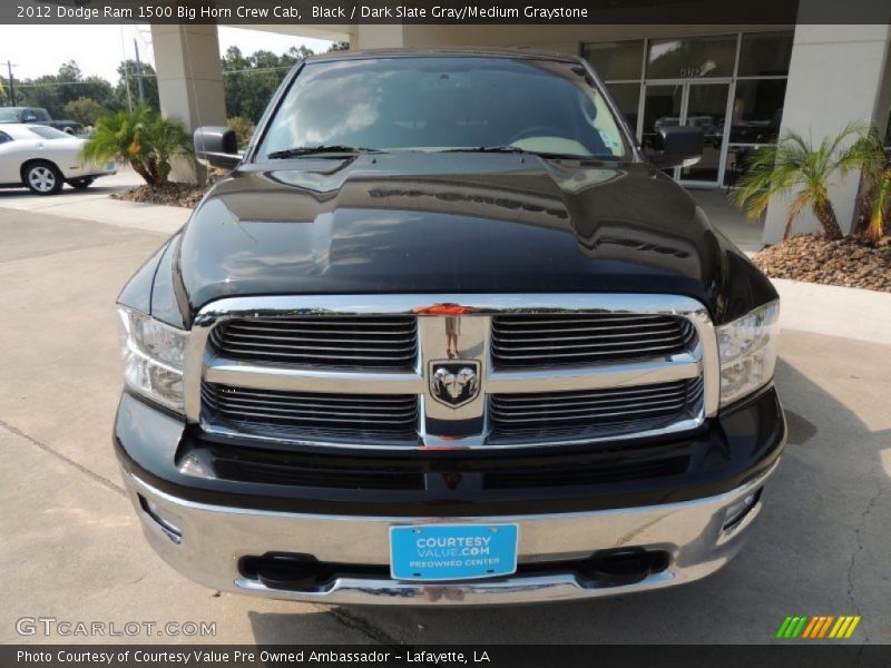 Black / Dark Slate Gray/Medium Graystone 2012 Dodge Ram 1500 Big Horn Crew Cab