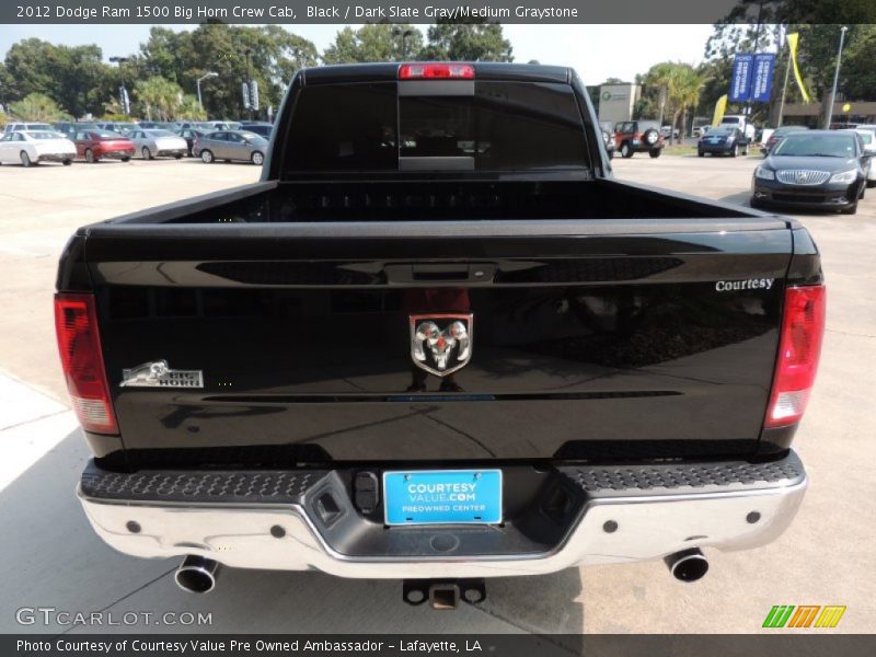 Black / Dark Slate Gray/Medium Graystone 2012 Dodge Ram 1500 Big Horn Crew Cab