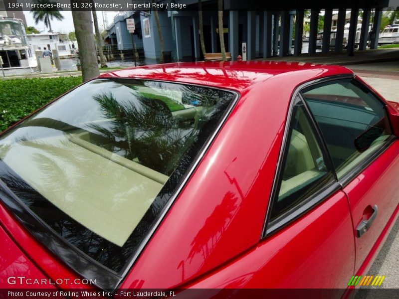 Imperial Red / Beige 1994 Mercedes-Benz SL 320 Roadster