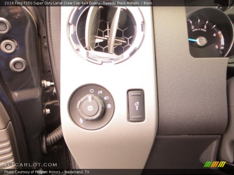 Tuxedo Black Metallic / Black 2014 Ford F350 Super Duty Lariat Crew Cab 4x4 Dually