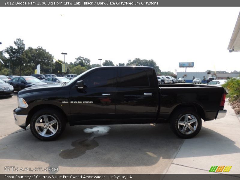 Black / Dark Slate Gray/Medium Graystone 2012 Dodge Ram 1500 Big Horn Crew Cab