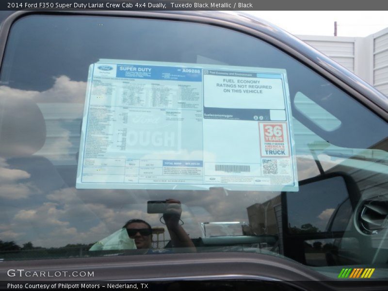  2014 F350 Super Duty Lariat Crew Cab 4x4 Dually Window Sticker