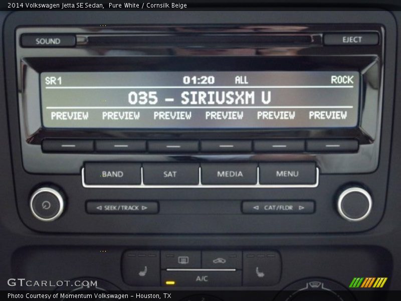 Pure White / Cornsilk Beige 2014 Volkswagen Jetta SE Sedan