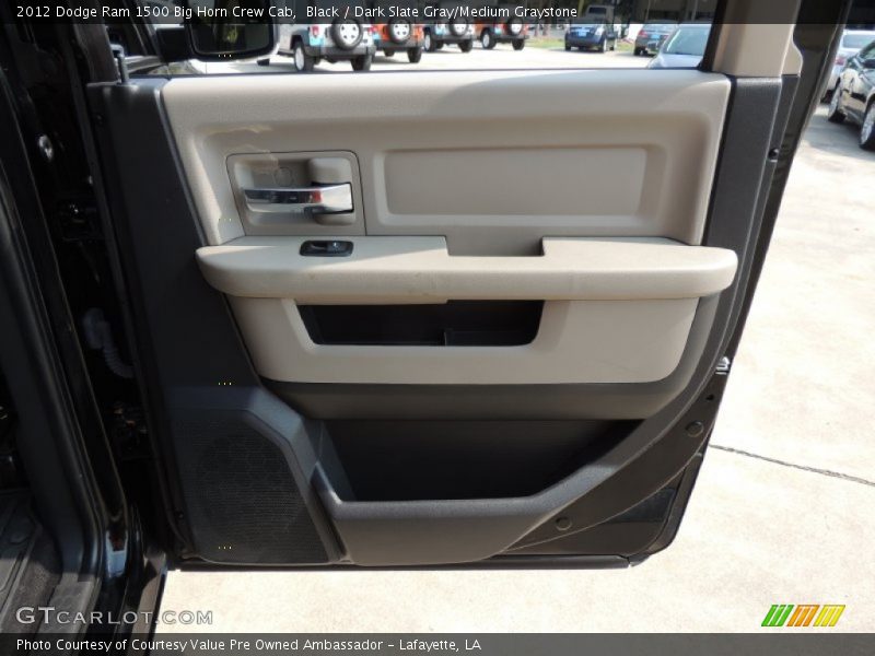 Black / Dark Slate Gray/Medium Graystone 2012 Dodge Ram 1500 Big Horn Crew Cab