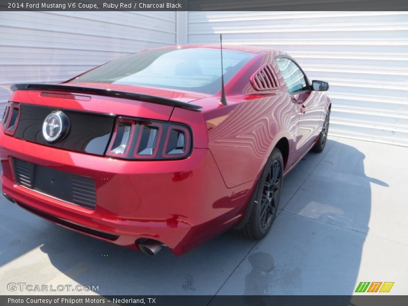 Ruby Red / Charcoal Black 2014 Ford Mustang V6 Coupe