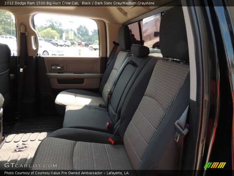 Black / Dark Slate Gray/Medium Graystone 2012 Dodge Ram 1500 Big Horn Crew Cab