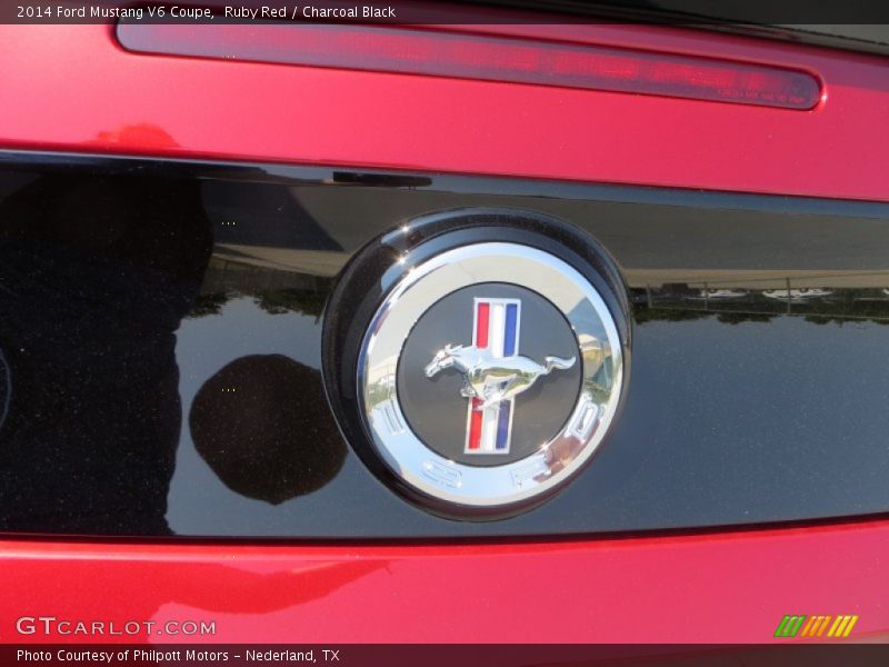 Ruby Red / Charcoal Black 2014 Ford Mustang V6 Coupe