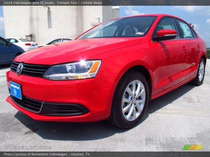 Tornado Red / Cornsilk Beige 2014 Volkswagen Jetta SE Sedan