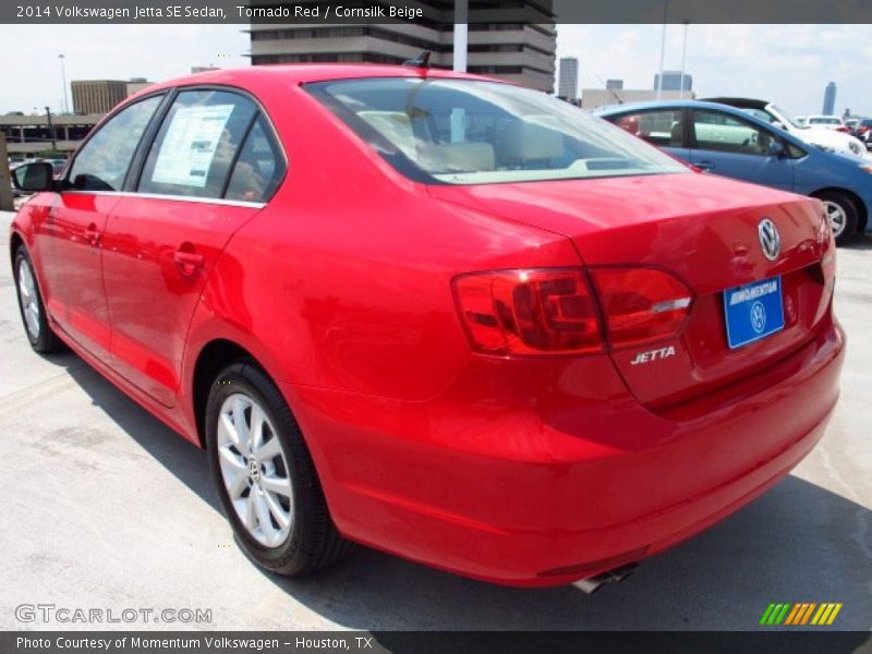 Tornado Red / Cornsilk Beige 2014 Volkswagen Jetta SE Sedan