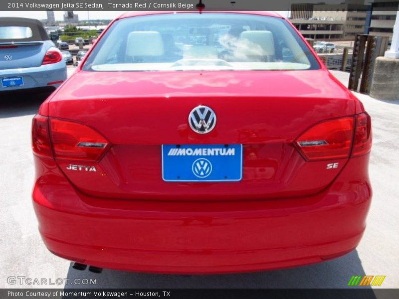 Tornado Red / Cornsilk Beige 2014 Volkswagen Jetta SE Sedan