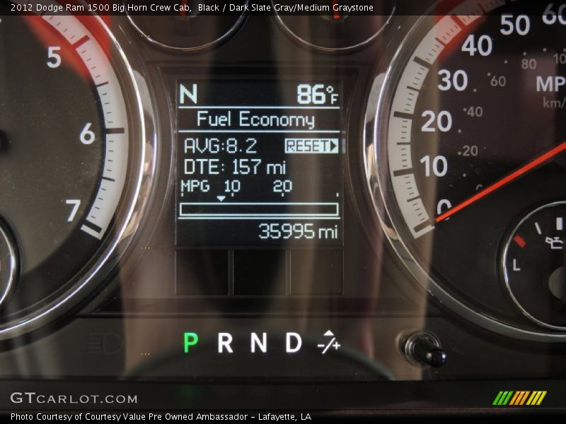 Black / Dark Slate Gray/Medium Graystone 2012 Dodge Ram 1500 Big Horn Crew Cab