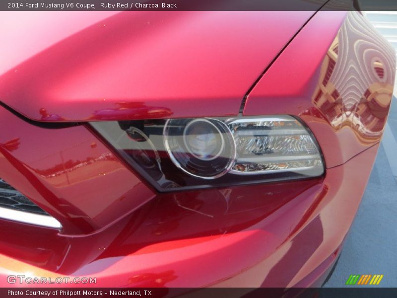 Ruby Red / Charcoal Black 2014 Ford Mustang V6 Coupe