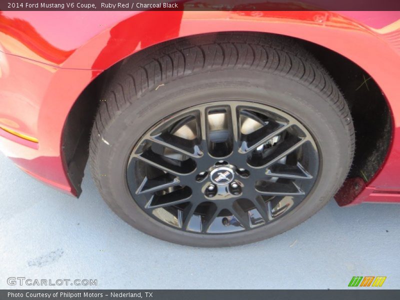 Ruby Red / Charcoal Black 2014 Ford Mustang V6 Coupe
