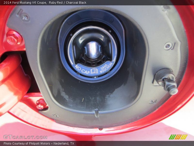 Ruby Red / Charcoal Black 2014 Ford Mustang V6 Coupe